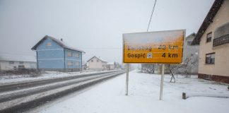 Počeo padati snijeg u Lici, očekuje se i u nizinama