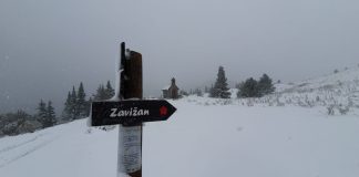 Zabijelio se Zavižan, kiša se ledi na tlu, snijeg stiže i u nizine