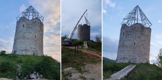 Stigla krovna konstrukcija stare kule Perušić