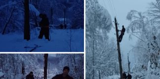 FOTO/VIDEO Olujna bura i snijeg ostavljaju kućanstva bez struje, ekipe HEP-a na terenu