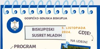Biskupijski susret katoličke mladeži održat će se u Udbini 5. listopada