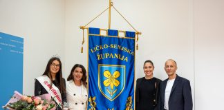 Jana Biondić novoizabrana Miss Ličko-senjske županije na prijemu kod župana Petryja