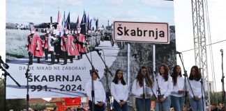 Kolona sjećanja u Škabrnji