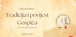 Online radionica Klastera Lika Destination o povijesti i tradiciji Gospića
