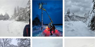FOTO Herojska akcija u nemogućim uvjetima: Radnici Elektrolike Gospić ni na Božić ne odustaju