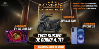 Lička večer u automat klubu Maximus: Osvoji skuter, iPhone ili TV i uživaj u vrhunskoj zabavi!