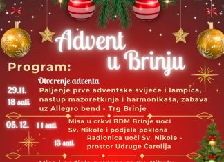 Advent u Brinju: Božična čarolija stiže u srce Like