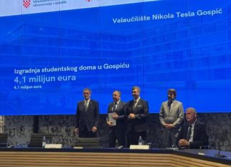 Veleučilište Nikola Tesla dobilo 4,1 milijun eura bespovratnih sredstava za izgradnju studenskog doma u Gospiću