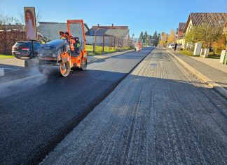 Asfaltiranje Zagrebačke ulice u Gospiću