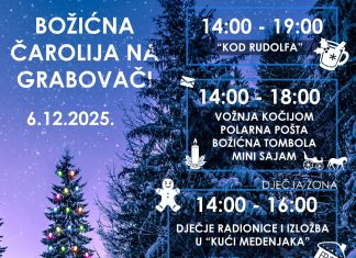 Božićna čarolija na Grabovači u subotu donosi pravi blagdanski ugođaj
