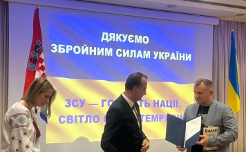 Ukrajincima u Lici uručena zahvalnica Veleposlanstva Ukrajine