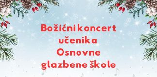 Božićni koncert učenika osnovne glazbene škole