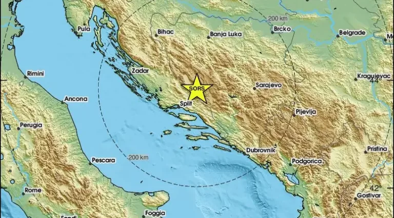Snažan potres s epicentrom kod Livna uzdrmao Dalmaciju i Hercegovinu