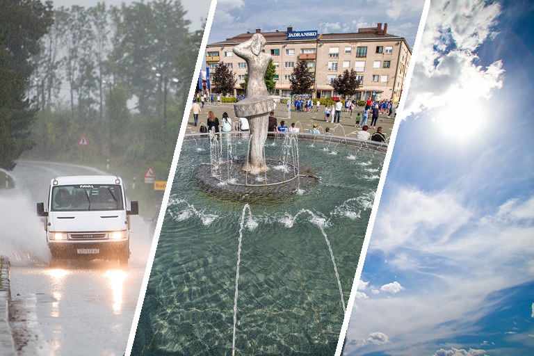 Nakon paklenih vrućina stižu olujni pljuskovi, tuča i pad temperature