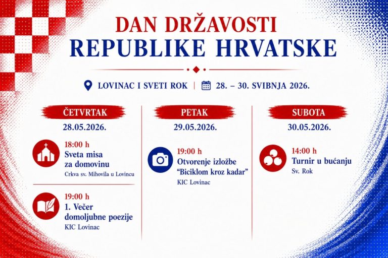 Dan državnosti u Lovincu obilježit će se trodnevnim programom