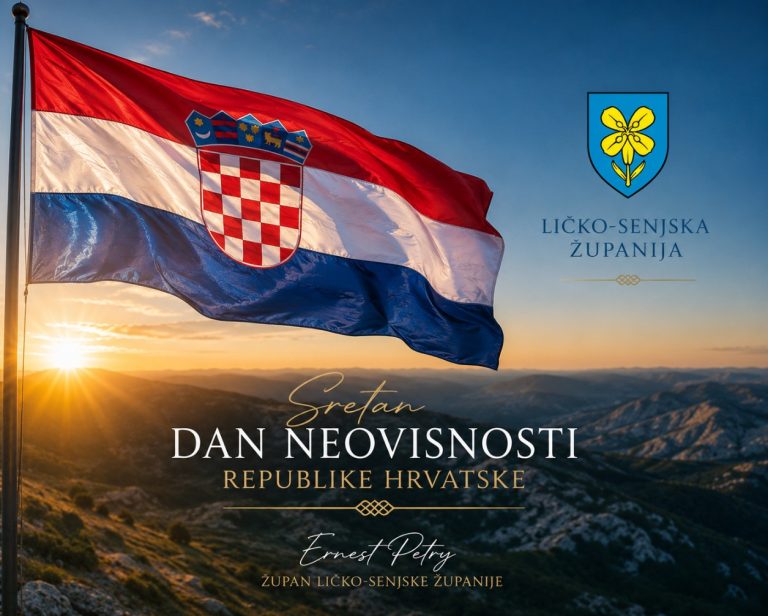 Čestitka župana Ernesta Petryja povodom Dana neovisnosti Republike Hrvatske