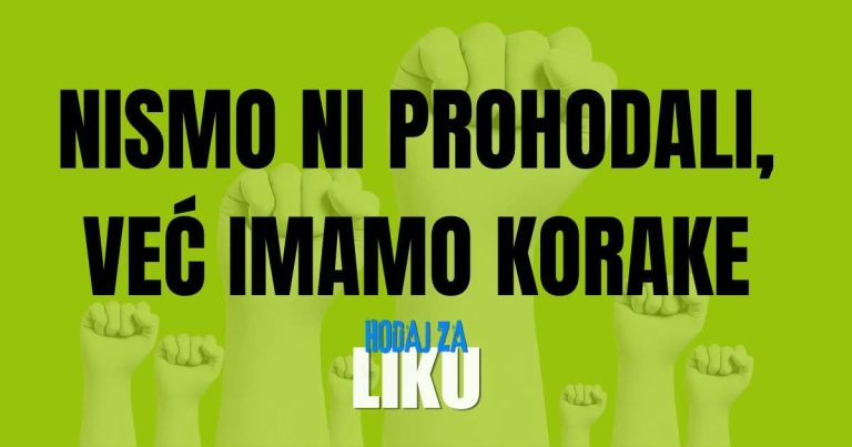 Hodaj za Liku: Građani u subotu kreću od Silosa do tvornice litija u Smiljanskom polju