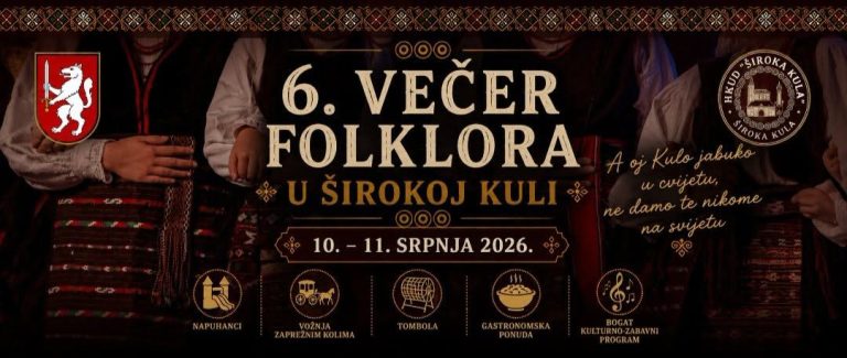 Široka Kula ovoga vikenda domaćin 6. Večeri folklora