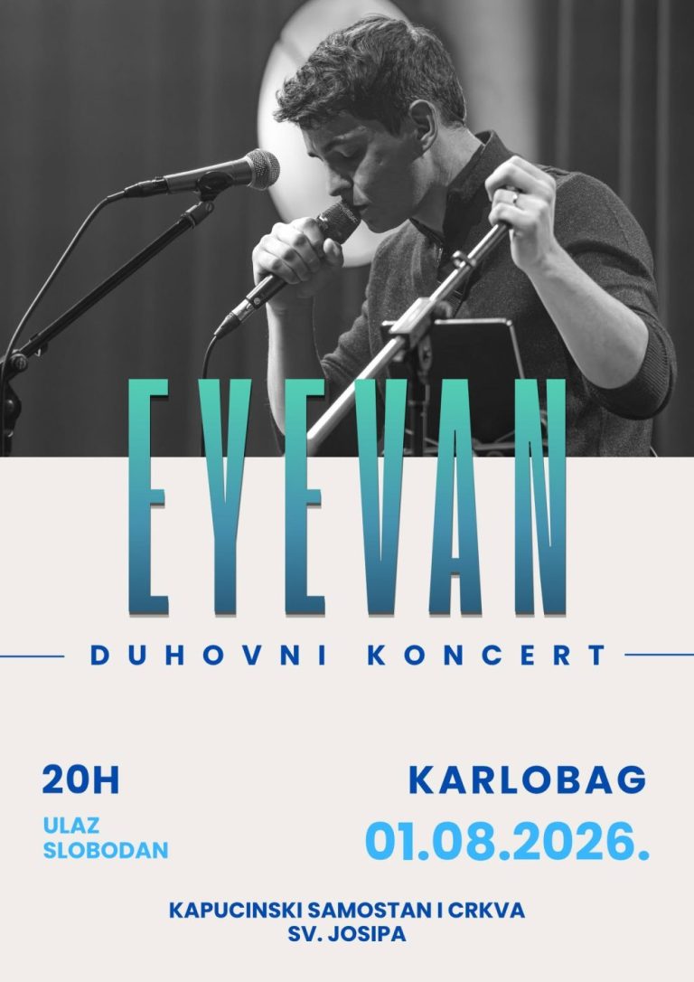 Eyevan stiže u Karlobag: Duhovni koncert održat će se u crkvi sv. Josipa