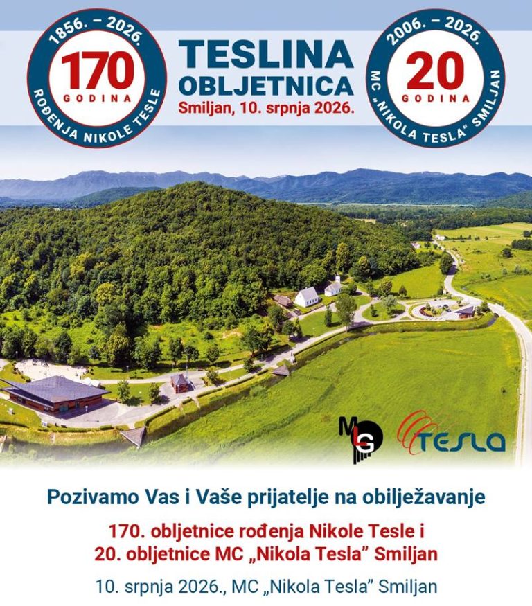 U Smiljanu će se obilježiti 170. obljetnica rođenja Nikole Tesle i 20 godina Memorijalnog centra
