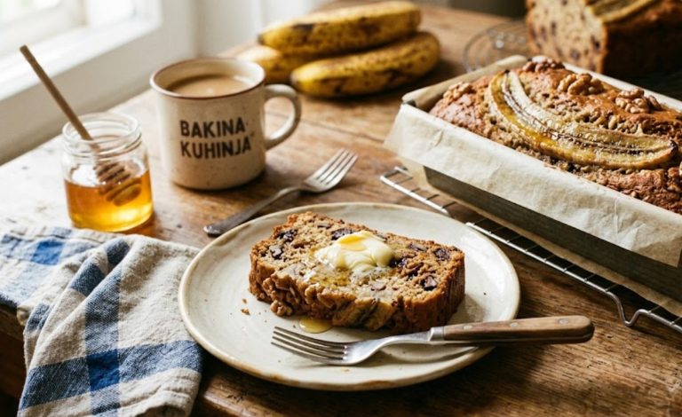 Banana kruh po bakinom receptu: Sočan kolač koji uspijeva svaki put
