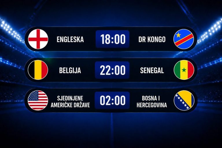 Tri nova spektakla na Svjetskom prvenstvu: Englezi protiv opasnog iznenađenja, Belgija ne smije podcijeniti Senegal, domaćin čeka BiH