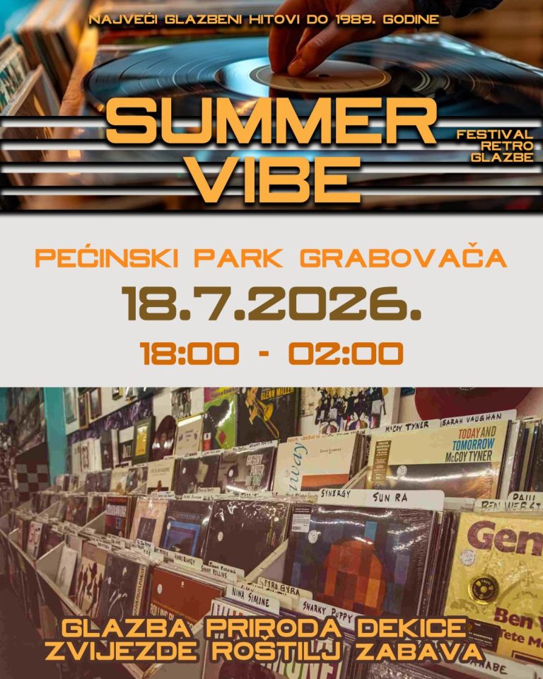Summer Vibe 2026 donosi večer retro glazbe i druženja u prirodi na Grabovači